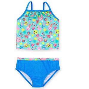 Toddler Girls Healthtex Emoji Icons Tankini Swimsuit Size 2T Summer Food NWT